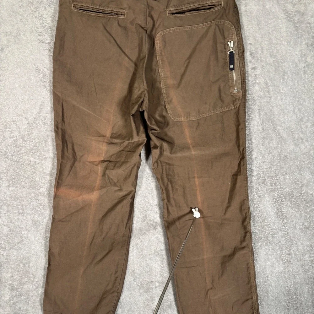 Armani Vintage Jeans Mens Brown Cotton Straight Leg Chino Pants Italy US 36x32